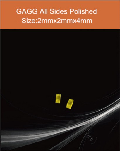 GAGG Ce scintillation crystal, GAGG Ce scintillator, GAGG Ce Crystal,   Ce:Gd3Al2Ga3O12 crystal, 2x2x4mm